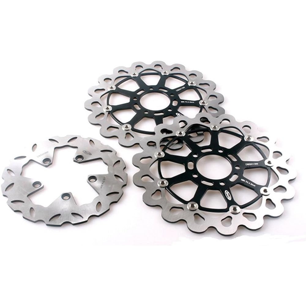GZYF Front and Rear Brake Disc Rotor for Suzuki GSXR1300 Hayabusa 1999 200 2001 2002 2003 2004 2005 2006 2007