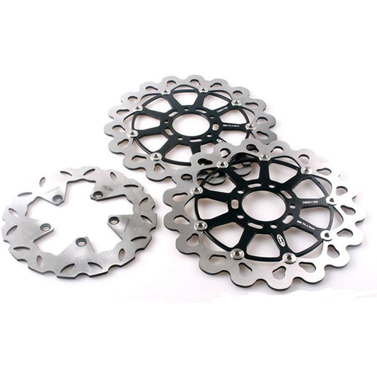 GZYF Front and Rear Brake Disc Rotor for Suzuki GSXR1300 Hayabusa 1999 200 2001 2002 2003 2004 2005 2006 2007