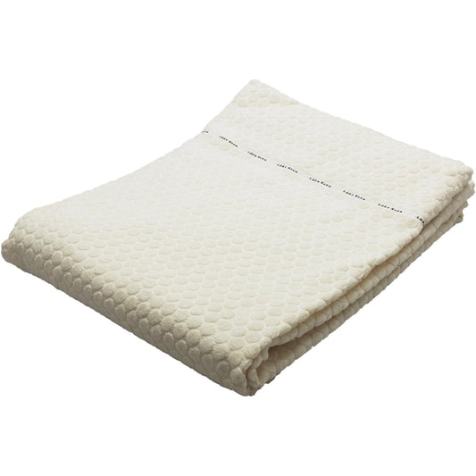 Imabari Towel Towel Blanket Idesola Natural Time Dot Ivory Single (Approx. 140 x 190cm) IZ0158