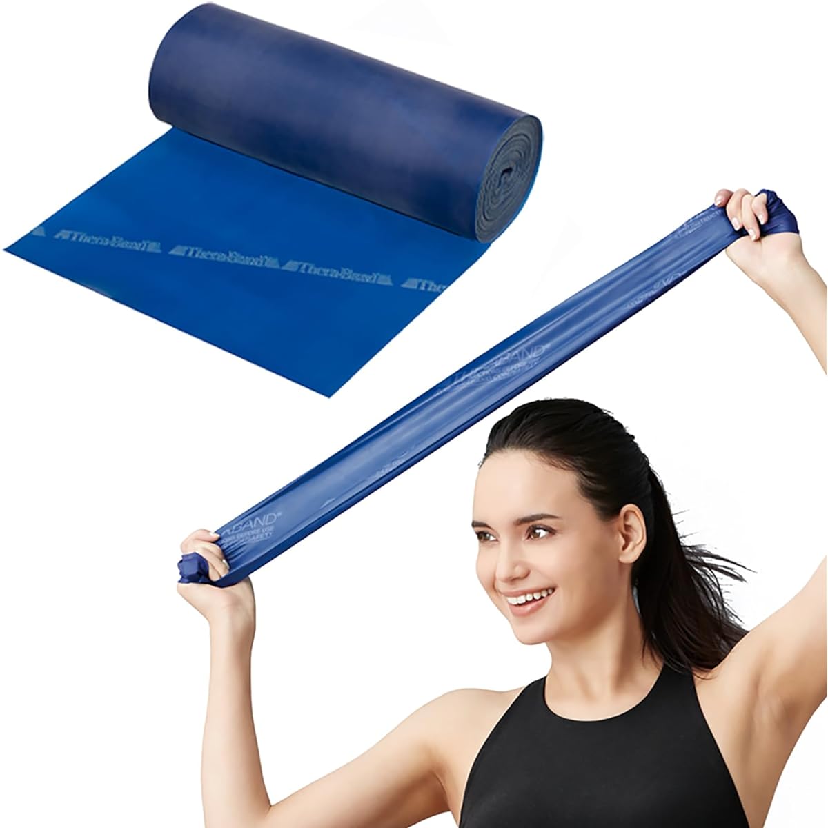 Training Band Training Tube Theraband 5.4m with Manual Resistance Band Exercise Band Fitness Tube Stretch Band Muscle Training D&M Theraband Domestic Authorized Distributor Can be cut and used