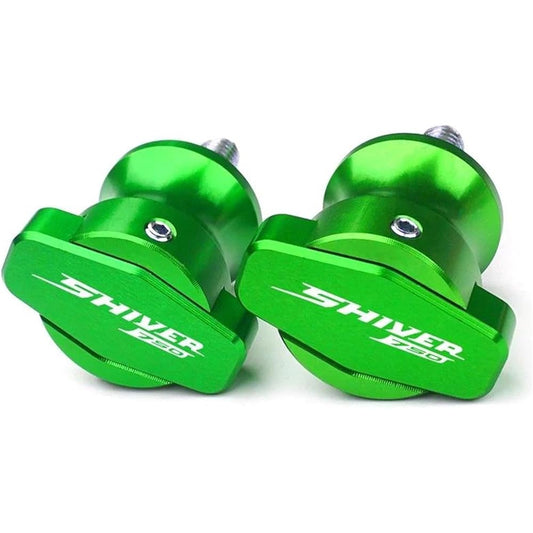 Bike Stand Swing Arm Slider M6 Motorcycle Accessories Swing Arm Spool Slider Stand Screw For 750 SL750 2007-2015 2011 2012 2013 2014 2015 (Color: Green)