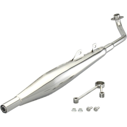KITACO Classic Down Muffler Compliant with 2010 Acceleration Noise Regulations Super Cub 50 Stainless Steel 543-1153500