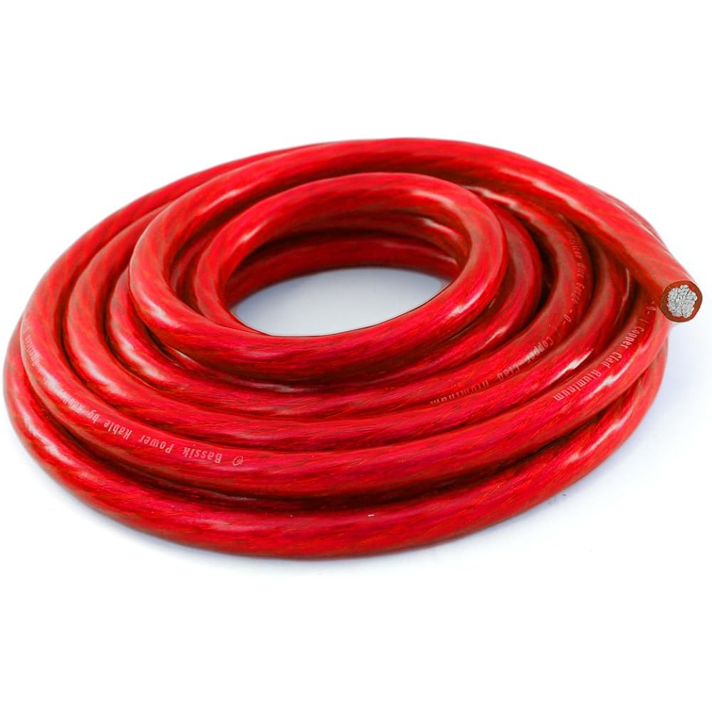 KNUKONCEPTZ BASSIK 4 Gauge Black Power/Earth Line Cable 25 FEET BK-PWR4BL-25