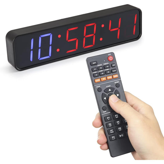 Koolertron Sports Timer with Remote Control Interval Timer Time Timer Stopwatch Training Timer Digital Timer Challenge Study Home Training Time Timer Digital Timer TABAT EMOM MMA