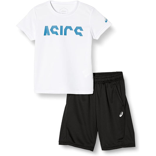 [ASICS] Training Wear KIDS CROPPED TEE Half Pants SET 2034A839