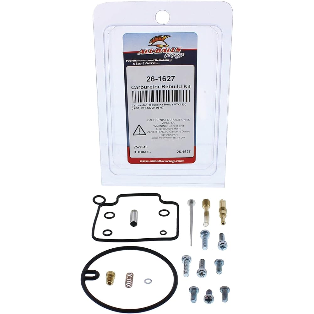 All Ball Carburetor Bild Kit 26-1627 Honda VTX 1300 S 03 03 05 07