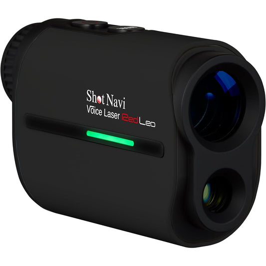 Shot Navi Golf Laser Distance Measurement Device Voice Laser Red Leo Visibility Red OLED High Speed 0.3 Second Measurement Height Difference Rechargeable Laser Distance Measurement Device Made in Japan