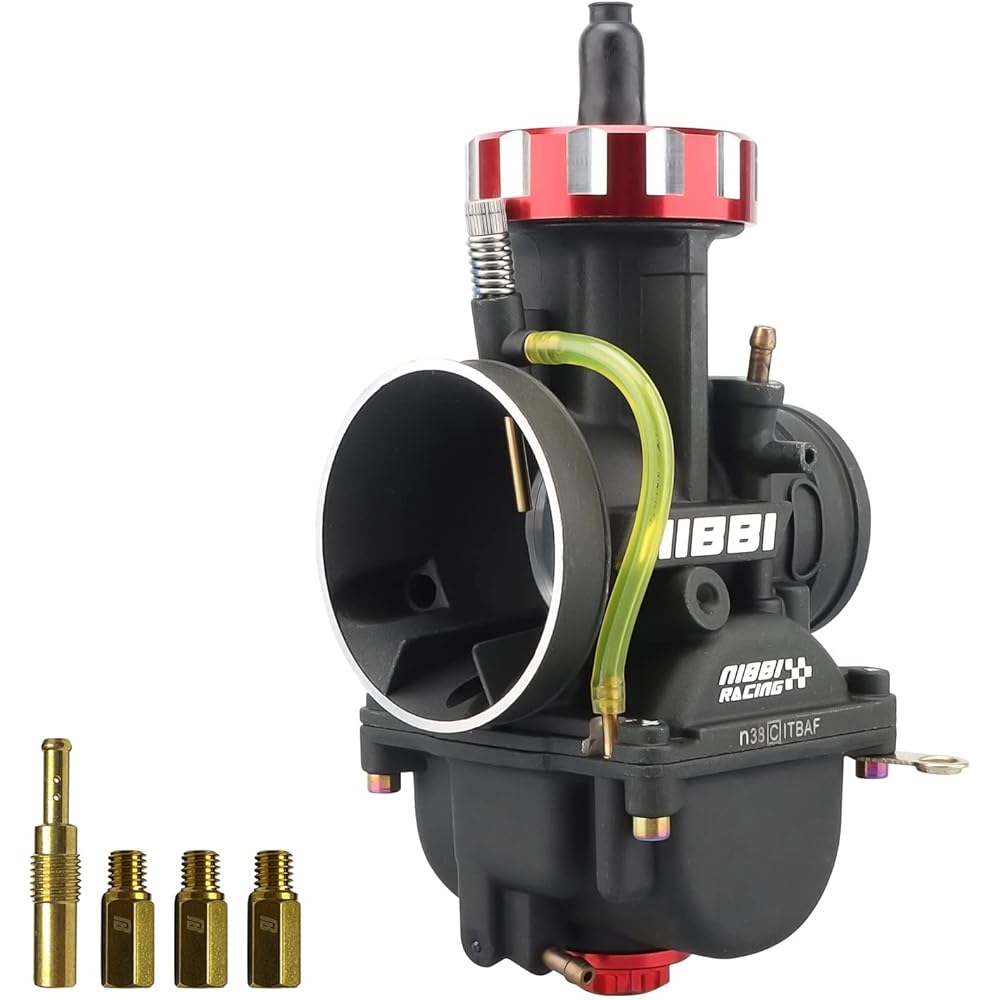 NIBBI Carburetor PWK38mm 450cc~500cc Motorcycle Engine Motorcycle Engine with Carb Jet for Dirt Bike Mini Bike Pit Bike GY6 ATV