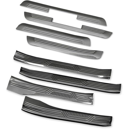YOURS: Crown Crossover Exclusive Inner + Outer Scuff Plate Set [8PCS] Plated TOYOTA CROWN CROSSOVER Custom Parts Accessories Dress Up y412-008 [2] S
