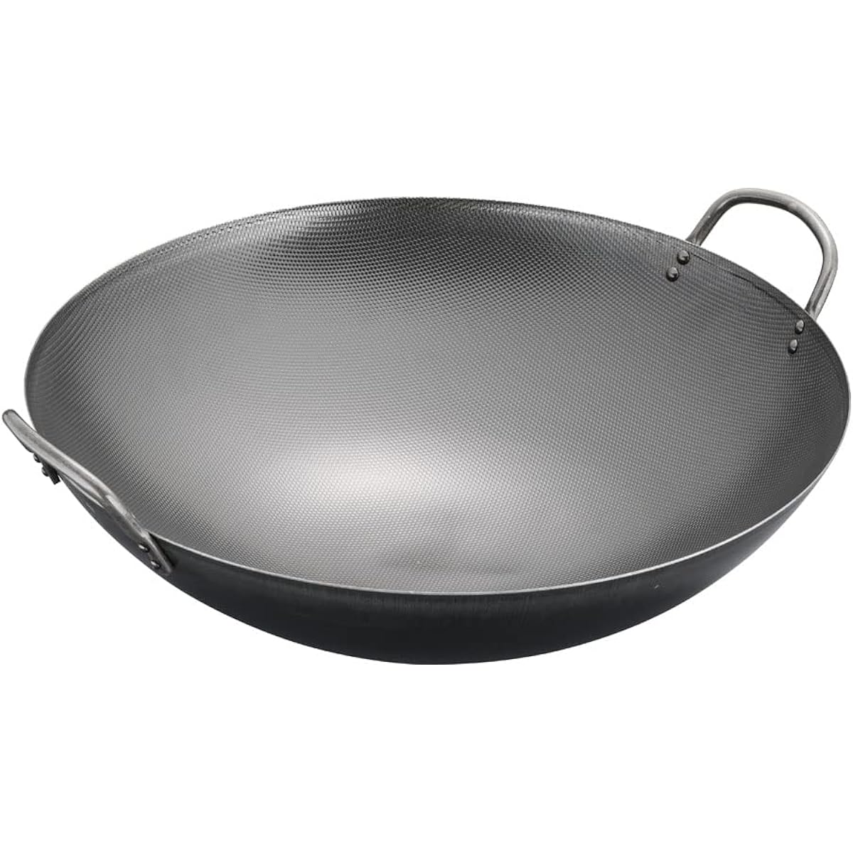 Endo Shoji Wok, Commercial Use, Two Hands, Super Embossed, 45cm, Iron, Made in Japan ATY7645