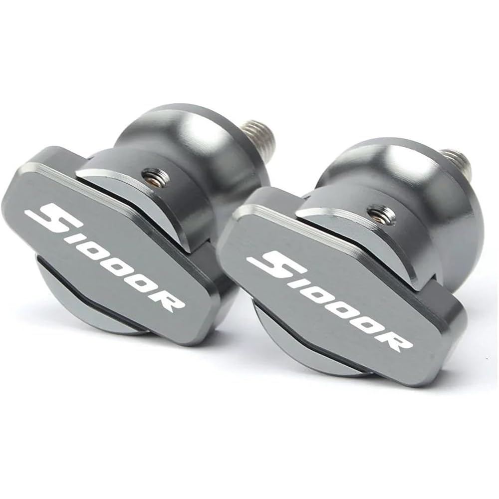 Bike Stand Swing Arm Slider 8mm Motorcycle Swing Arm Spool Slider Stand Screw Accessories For S1000RR S1000R HP4 2010-2013 2014 2015 2016 2017 (Color: Titanium, Size: S1000R)