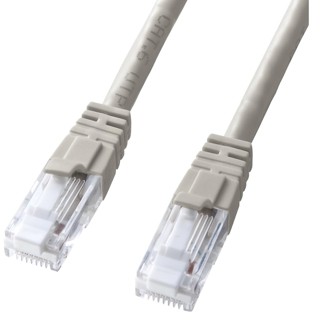 Sanwa Supply Anti-Break Category 6 LAN Cable Light Gray 60m KB-T6TS-60