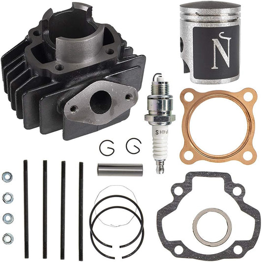 NICHE 49cc Cylinder Piston Gasket Top End Kit for Yamaha Champ LC50 Towny MJ50 QT50 PW50 18U-11631-00