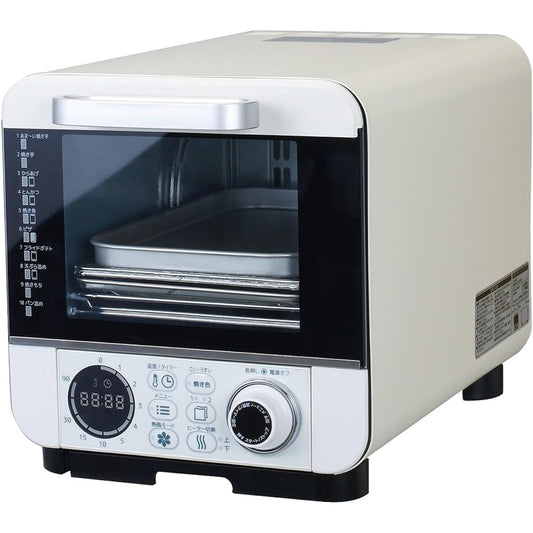 Doshisha Oven Toaster, Cooking Baked Sweet Potatoes, Fried Foods without Oil, Comes with Temperature Adjustment Function, Compact Type, 10 Types, Microcomputer Type, Pieria COR-100B