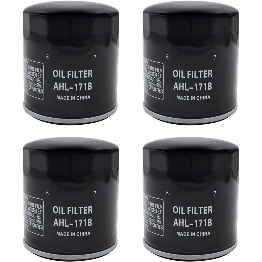 AHL [4 pieces] Motorcycle Oil Filter Oil Element Compatible Models: Harley Harley FXBB Street Bob/FXBR Breakout/FXBRS Breakout/FXFB Fat Bob/FXFBS Fat Bob/FXLR Low Rider 2018