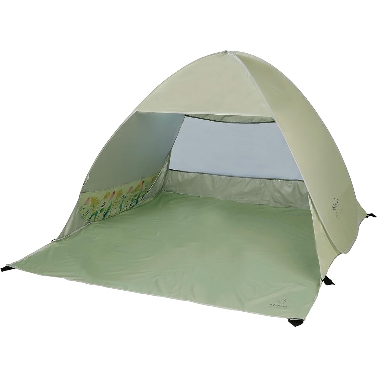 CAPTAIN STAG Tent One-Touch Tent Beach Tent Pop-up Tent Duo UV [For 2 People] Approximately 1.4 tatami 6 pegs and carry bag included [Glow/Light Green/Bloom/Purple Gray] Aprile UA-64/UA-65