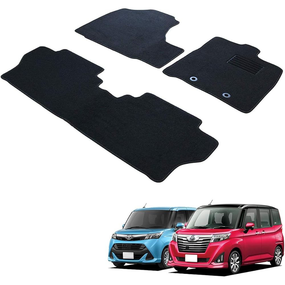 Fenice Car Mat Floor Mat Domestic Production (Toyota Roomy Tank / M900A M910A) Black Anti-Slip Shape Resistant to Slip Car Mat (Car Parts Specialty Store)