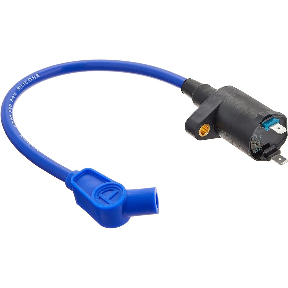 POSH Racing Ignition Coil Black + Taylor Plug Cord Blue 12V Monkey Gorilla APE50 APE100 XR50 XR100 Motard 272013-06