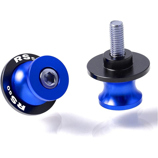 Motorcycle Swing Arm Spool Slider Motorcycle Accessories 6mm Swing Arm Slider Spool Bobbin Rs50 for Aprilia 2007 2008 2009 2010 2011 2012 2013 (Color: Blue)