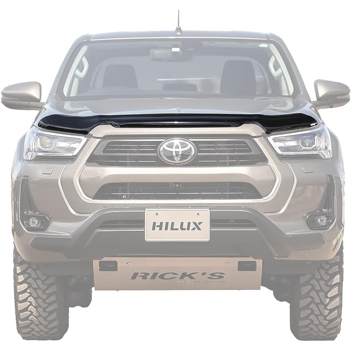 Airplex Toyota Hilux GUN125 Bug Guard, Late Insect Repellent, HILUX Smoke, Japanese Installation Instruction Manual Included