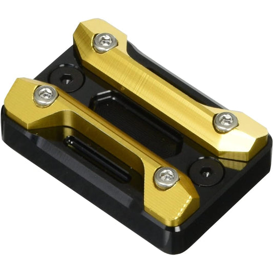 KITACO Master Cylinder Cap Type 2 (Black/Gold) Grom Ducks 125 Super Cub C125 CBR250R GB350/S PCX125 Cygnus X etc. 524-0002040