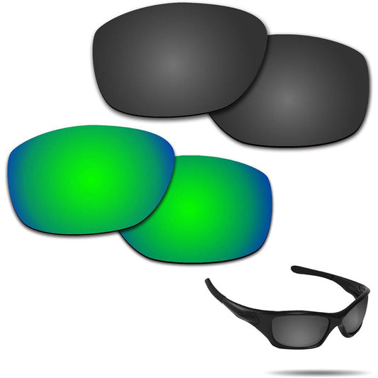 [2 pairs packed] Anti-peeling Oakley Pitbull Replacement Lenses Polarized Pitbull Lenses