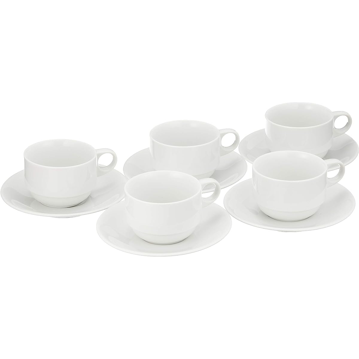 P&S Stacking Coffee Bowls and Dishes Set of 5 11001