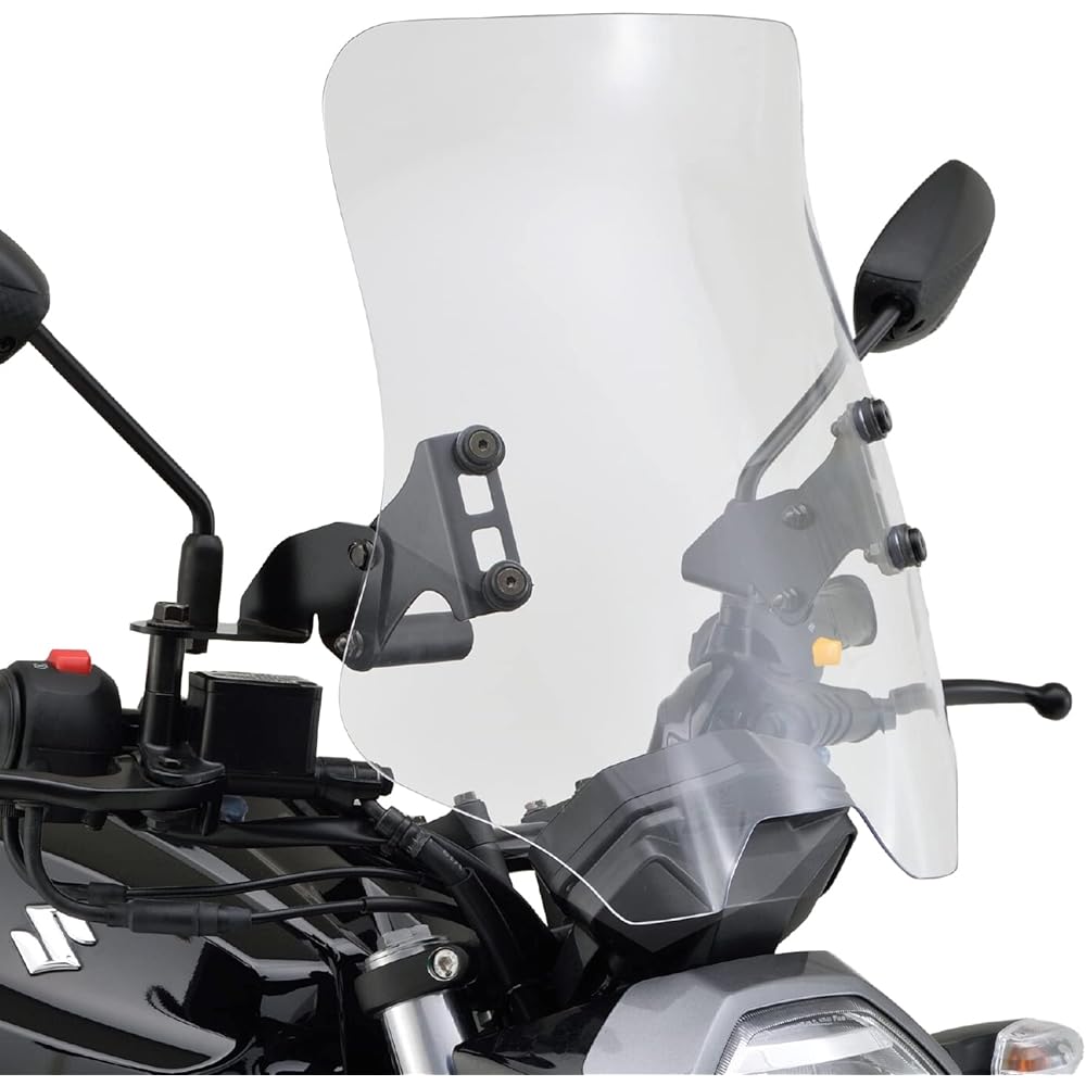 Daytona Motorcycle Screen with Clamp Bar for Gixxer 150 (20-21) Gixxer 250 (20) Windshield RS Series Long Clear 17446