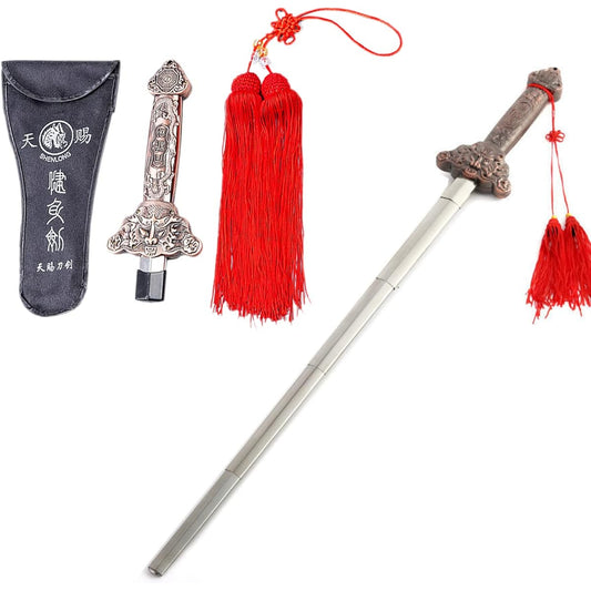 [NABESHI] Tai Chi Sword, Telescopic, Telescopic, Tai Chi Performance, Practice, Lightweight, Storage Case, Compact, Kenho