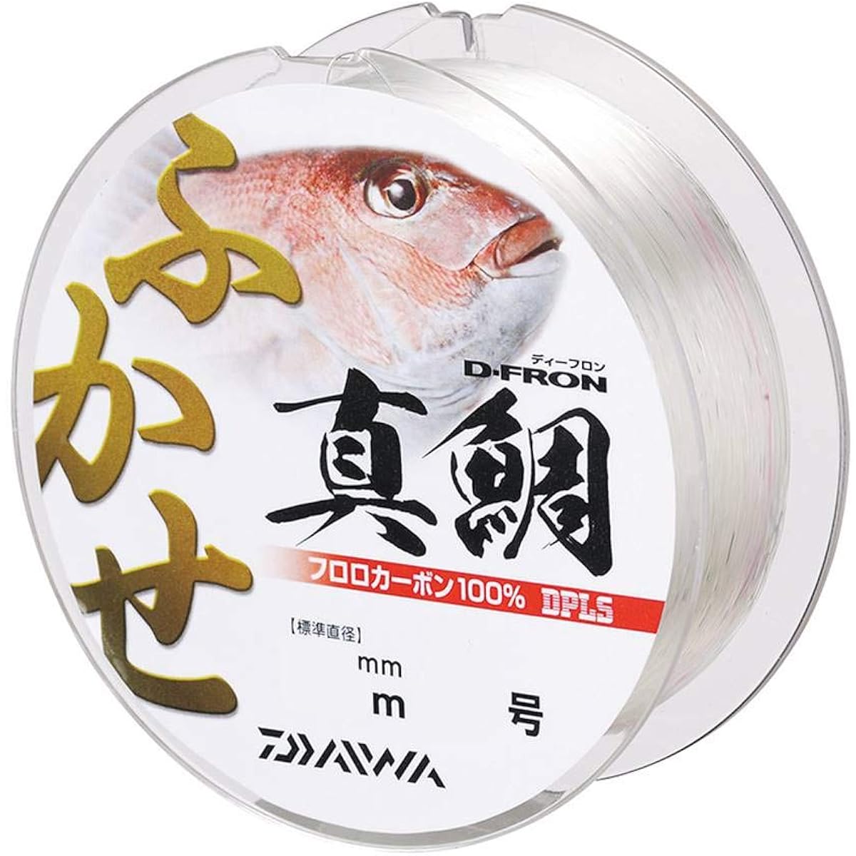DAIWA Fluoroline D-Freon Red Sea Bream No. 5-8 300m Natural (with color markings)