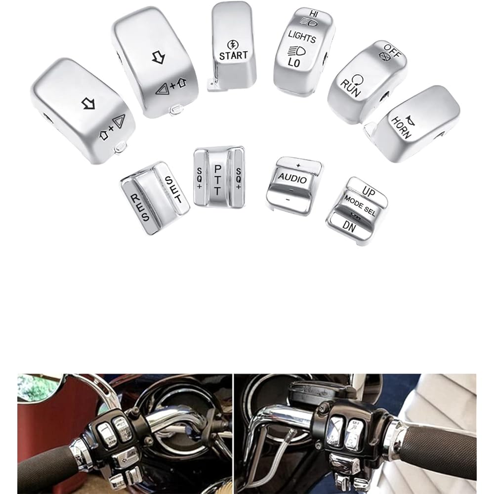 Chrome Hand Control Switch Housing Cap Harley Davidson Electric Ride 1996-2013