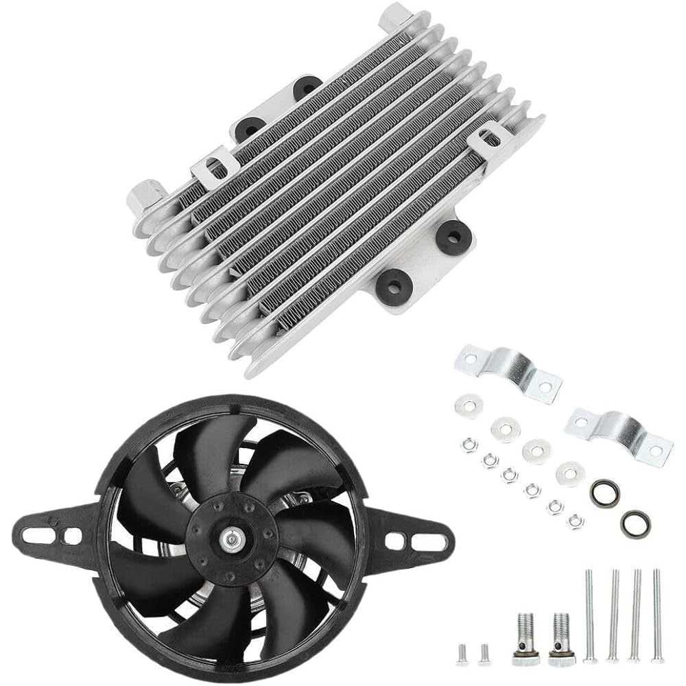 TAMOSH Baikin Oil Cooler Fan Cool Radiator Aluminum 125ml For Dart Bike ATV