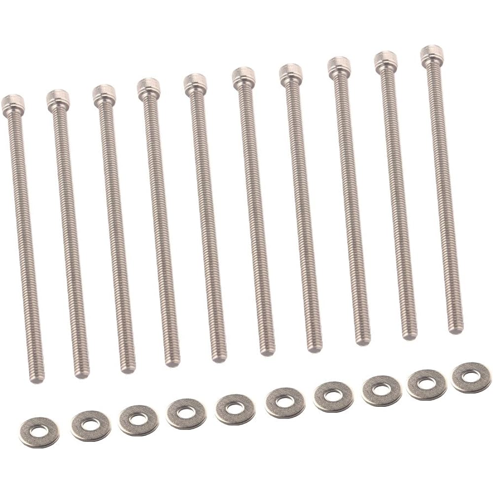 Dewhel Engine LS Series Intake Manifold Bolt Kit SS Stainless Steel for LSX LS1 LS2 LS3 LS6 CAMARO CORVETTE GM