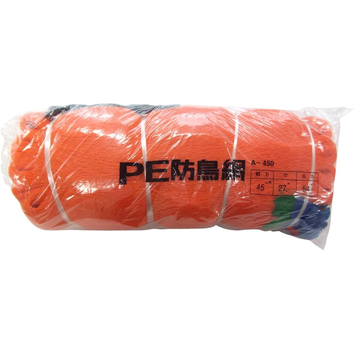 Tokyo Tobari PE Bird Net 45mm square 27m x 54.0m [Orange/400D] A450 500016