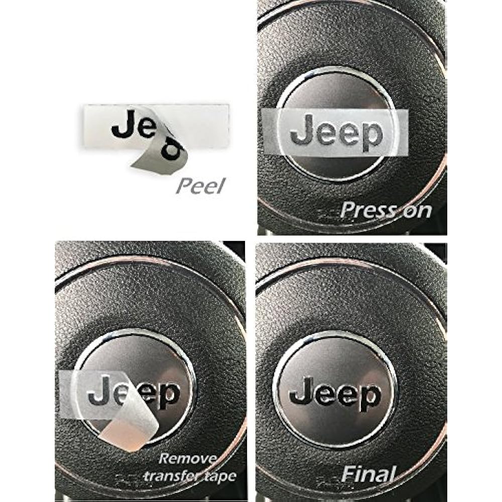 JEEP Steering Wheel Overlay Decal-2015-2017 Jeep RENEGADE 2015-Current Jeep Renegade Orange Jeep-Swo Renegade15: NROR