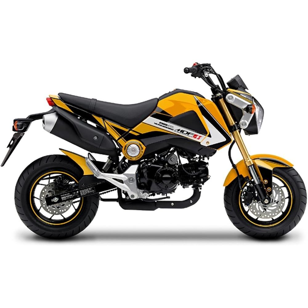 MDF Graphic Kit Complete Set Attacker Model Body Color Yellow for Yellow GROM(13-15) MGROM-A-SYE-ALL