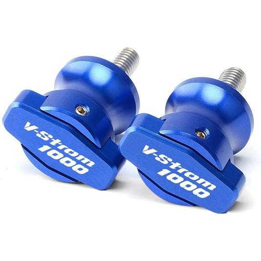 DOOREX Motorcycle Swingarm Spool Slider 8mm Stand Screw Protector Fit Suzuki V-Strom 1000 V-Strom1000 DL1000 V Strom Swingarm Slider Spool for All Years (Size : Blue)