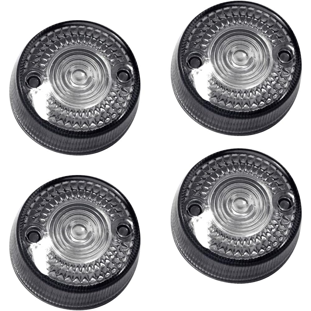 MADMAX Honda Super Cub C50/C70/90 Standard/Deluxe Turn Signal Lens Smoke Set of 4 MM11-H003-SM-4