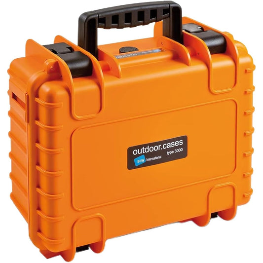 [Domestic regular product] B&W Internatinal case waterproof hard case OUTDOOR CASES TYPE3000 Orange sponge type BW0006OR