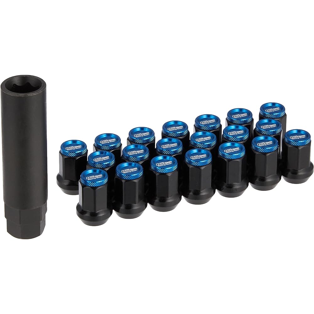 KYO-EI (Kyoei Sangyo) Extreme Through Nut with Aluminum Cap M12XP1.5 20P Blue 20 pieces HP1KU