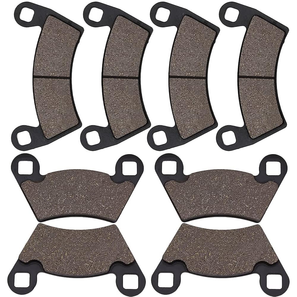 Cyleto Front and Rear Brake Pads for POLARIS 800 Ranger RZR-4 EPS 2010-2013 / Ranger Crew 800 XP HD 6x6 2010-2015 / Ranger EV Electric 2010-2015
