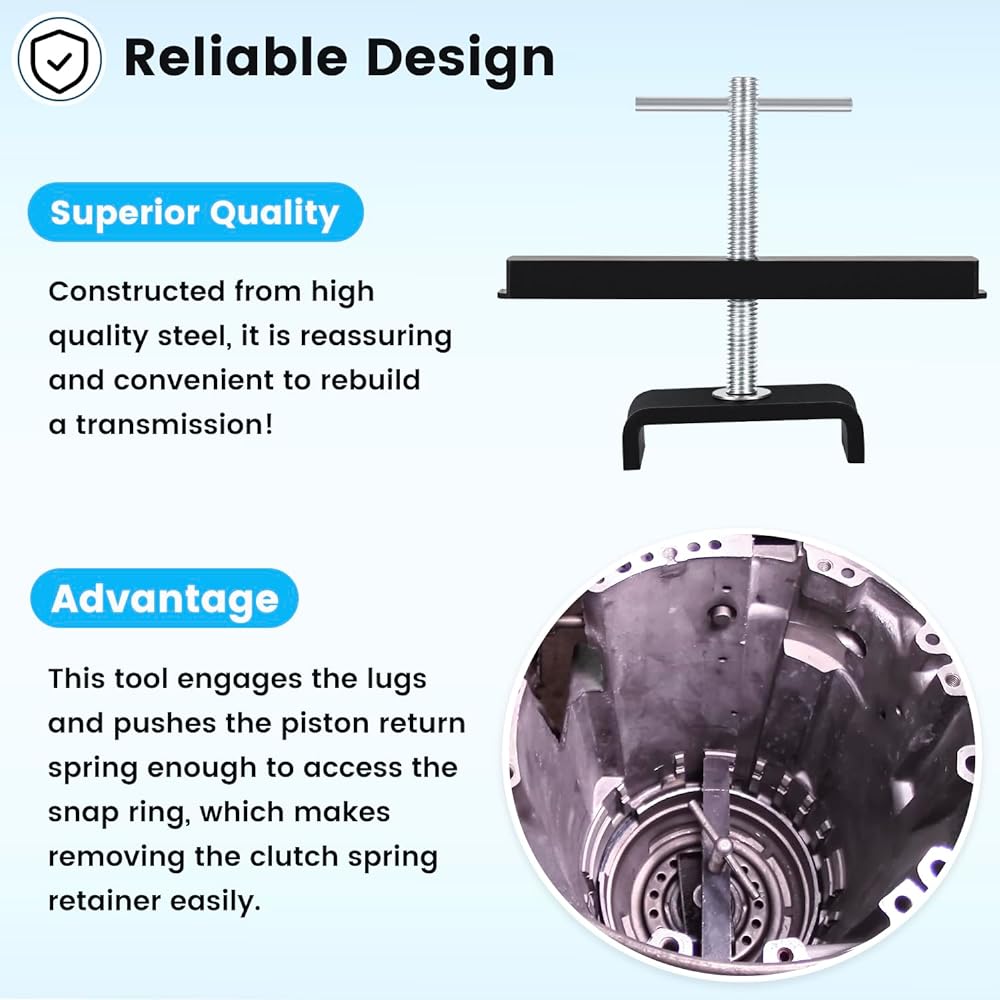 T-0151 Rear Clutch Spring Compressor Runs Mission Tool GM 250 250C 350 350C 700R4 4L60 & 4L60-E (Law & Reverse)