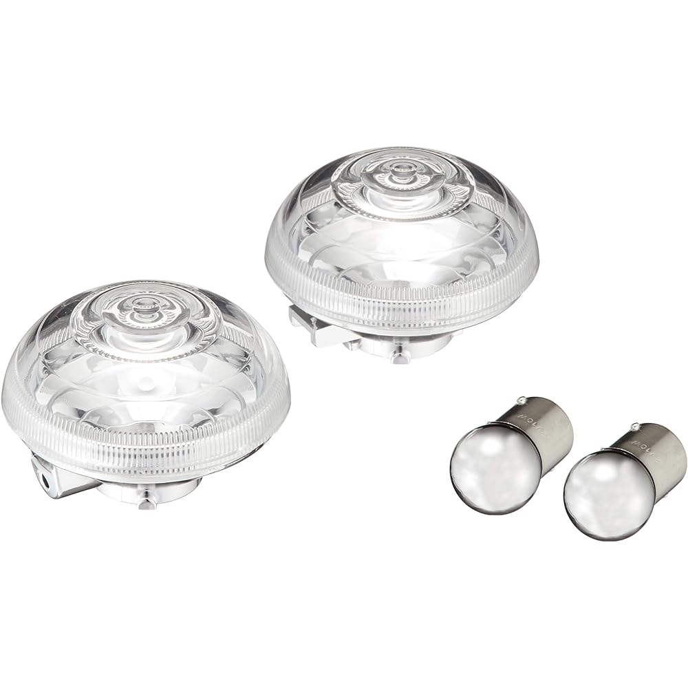 Kijima Motorcycle Turn Signal Lens Clear Turn Signal Lens Set (2 Pieces) '18~Cub 110/Pro Cross Cub Mimic Valve Specification HONDA 217-4449