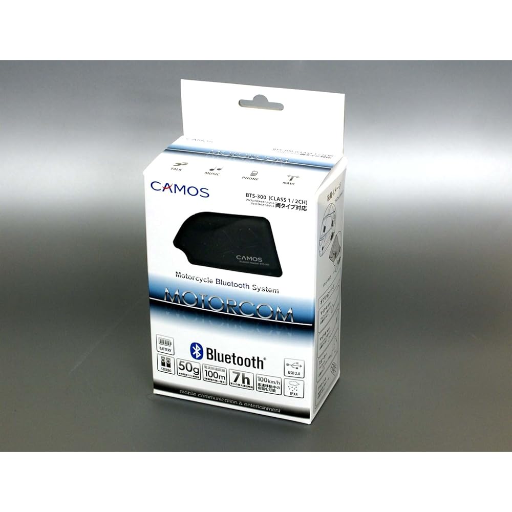 CAMOS Bluetooth MOTORCOM 1SET 2CH Specification Full Face/Jet BTS-300