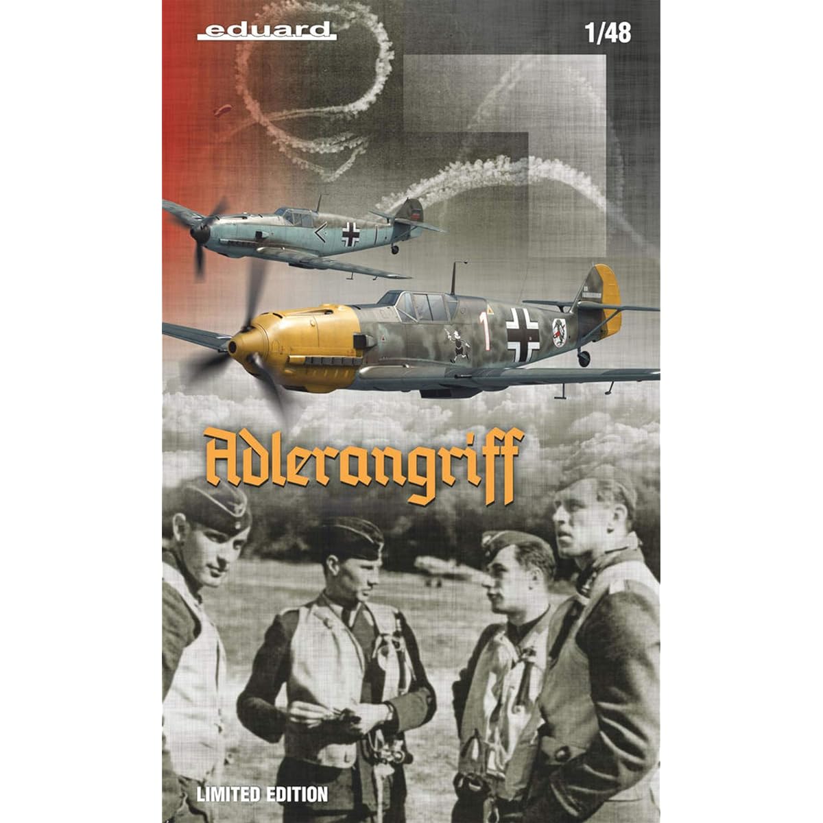 Eduard 1/48 Dual Combo Limited Edition Luftwaffe Messerschmitt Bf109E Operation Adler Angrif Plastic Model EDU11144