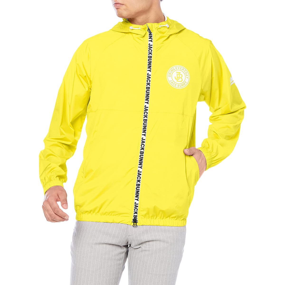 [Jack Bunny] Men's water-repellent full-zip blouson (Variantech: 4-way stretch, ultra-lightweight material) / Golf outerwear / 262-2120217