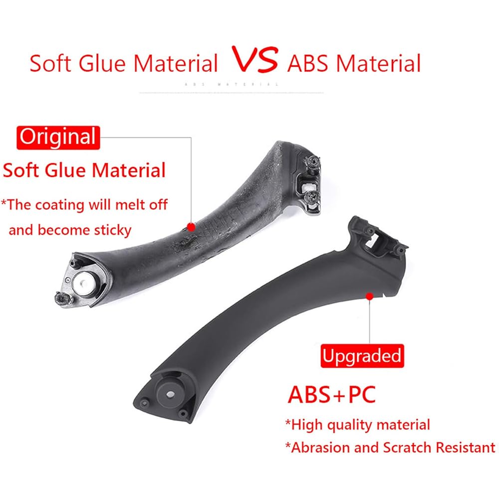 Jaronx BMW 3 Series E90/E91 Door handle exchange kit outer cover+door-pull handle passenger seat door handle BMW 316 318 323 325 325 330 335 (left side, pull handle+outer cover)