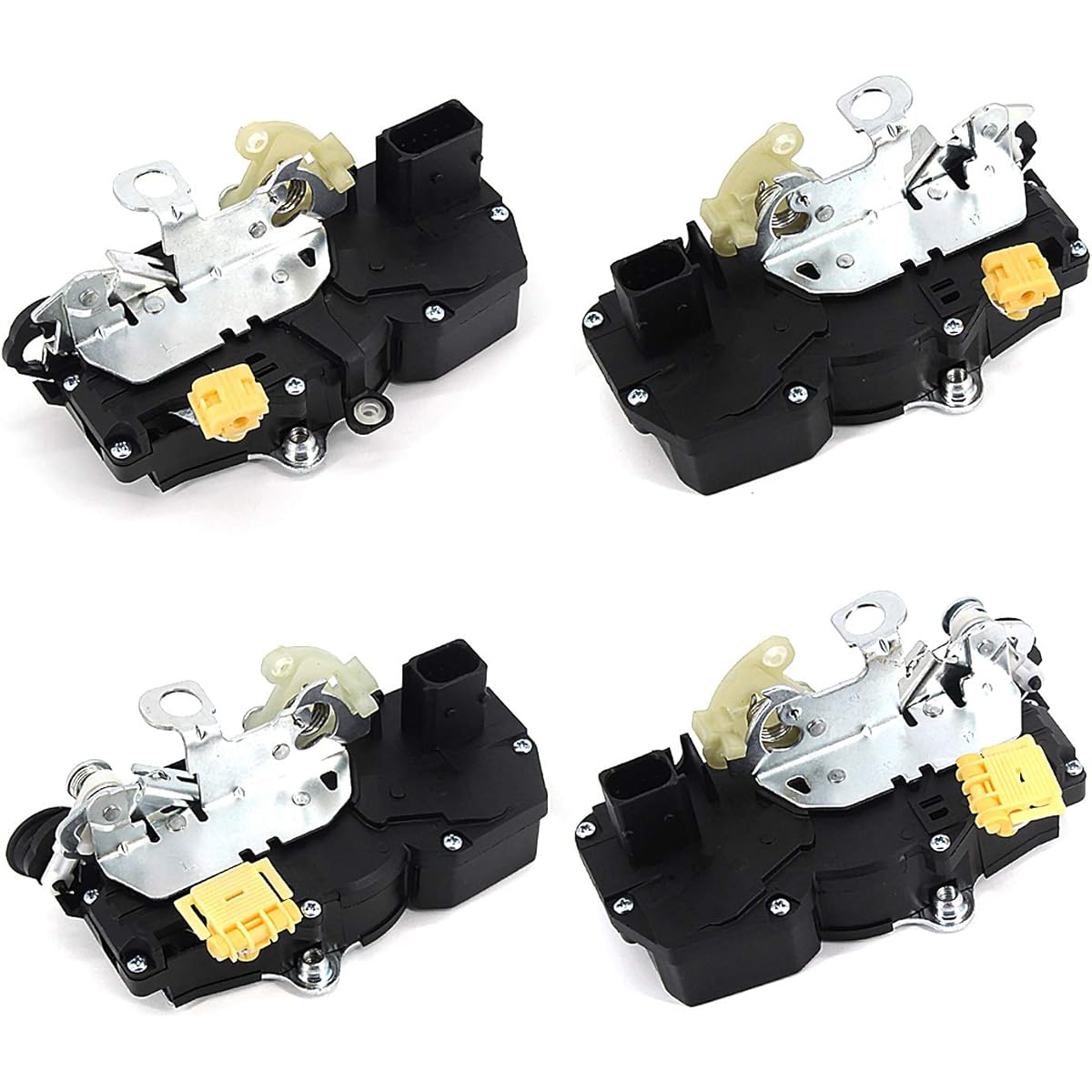 FEXON Front & Rear Driver & Passenger Seat side Door lock actua tap Chevrolet Silverd Sabarado Avan Avarado Taho GMC Sierra Ucon Cadillac Escalade 2007-2009 931-304 931-108 931-109 4 replacement 4 pieces