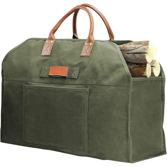 [Dr.nao] Firewood bag, tote bag, camping equipment, carry bag, storage case, outdoor charcoal bag, container