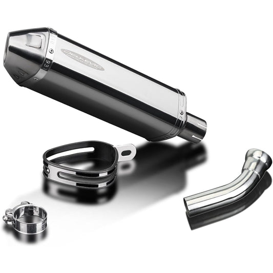 DELKEVIC Slip-on Stainless Steel Tri-Oval Muffler BMW K1200S 2005-2009 320mm KIT12CV